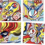 Super-Heróis para pintar |Inspired by Roy Lichtenstein