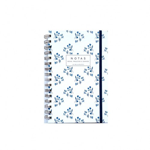 Caderno Argolas Azulejo |Capa Dura