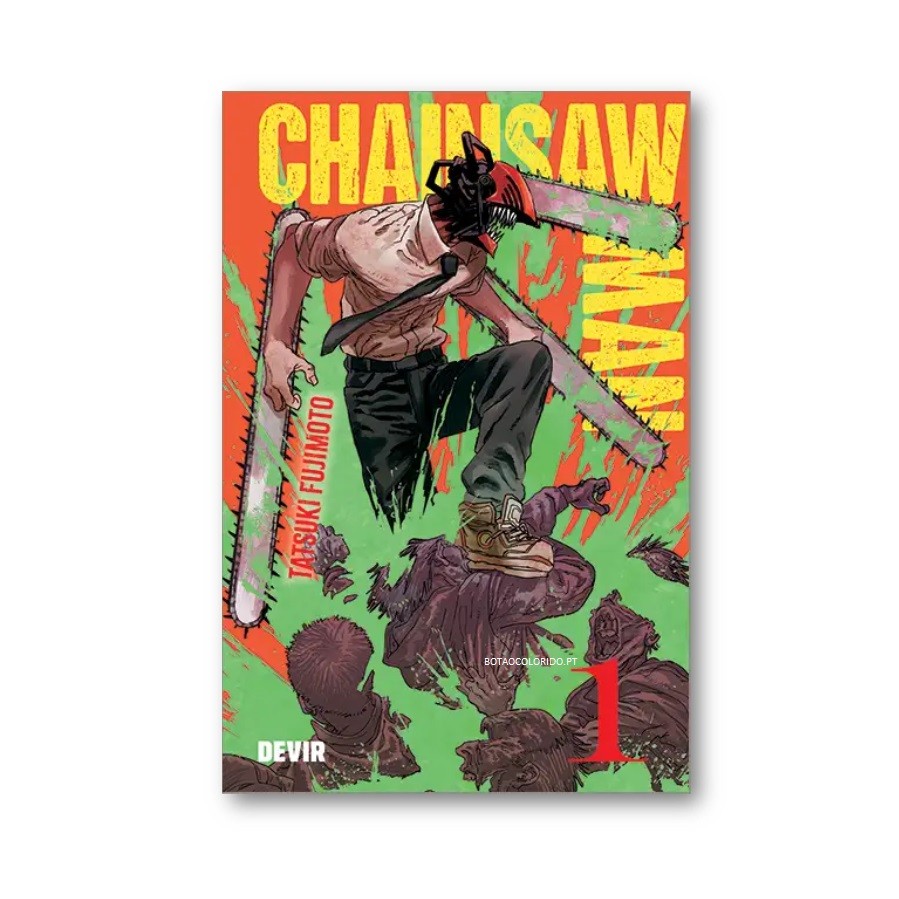 Chainsaw man manga livre colorido