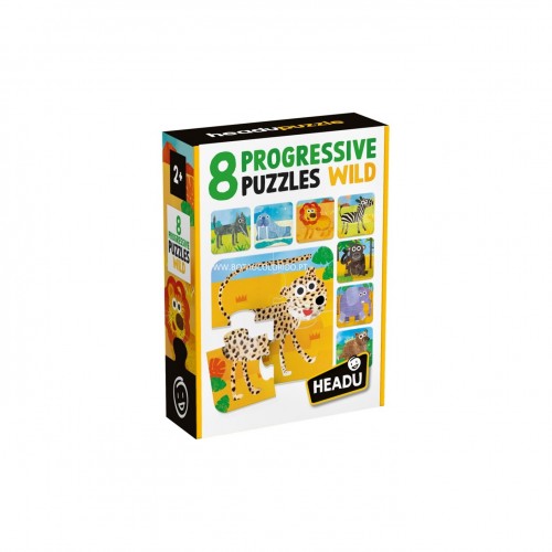 8 PROGRESSIVE PUZZLES - WILD