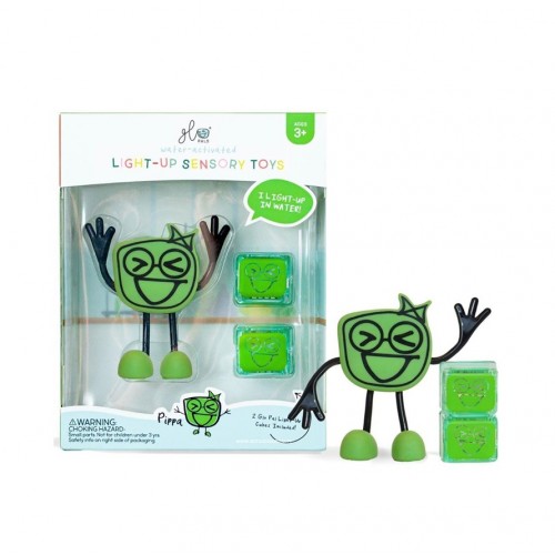 GLO PALS - PERSONAGEM + 2 CUBOS LUMINOSOS VERDE