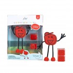 GLO PALS - PERSONAGEM + 2 CUBOS LUMINOSOS VERMELHO