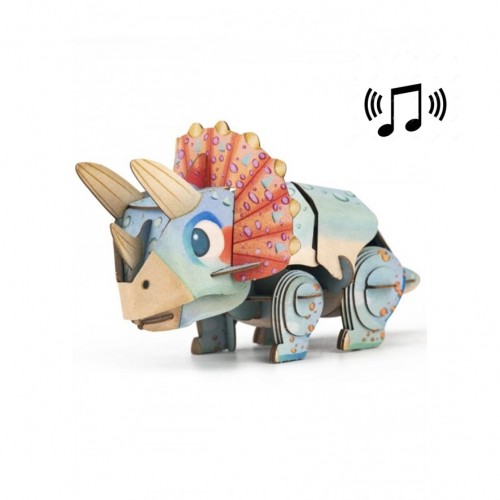 BUILD N' SOUND 3D PUZZLE - TRICERATOPS