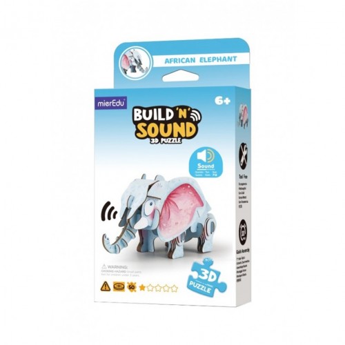 BUILD N' SOUND 3D PUZZLE - ELEFANTE