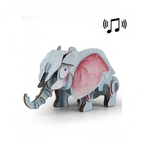 BUILD N' SOUND 3D PUZZLE - ELEFANTE