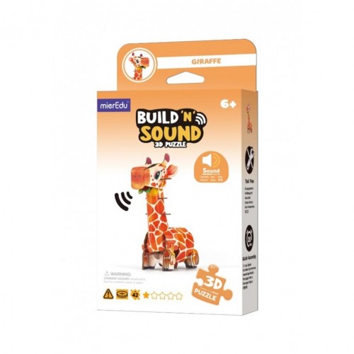 BUILD N' SOUND 3D PUZZLE - GIRAFA