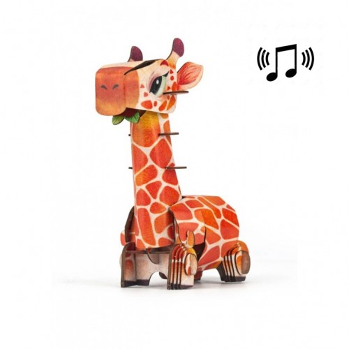 BUILD N' SOUND 3D PUZZLE - GIRAFA