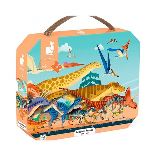 PUZZLE + POSTER - PANORÂMICO DE DINOSSAUROS