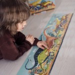 PUZZLE + POSTER - PANORÂMICO DE DINOSSAUROS