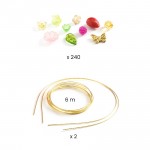 CONJUNTO PARA CRIAR TIARAS - ROSA