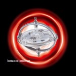 UFO Lighting Gyroscope (vermelho)