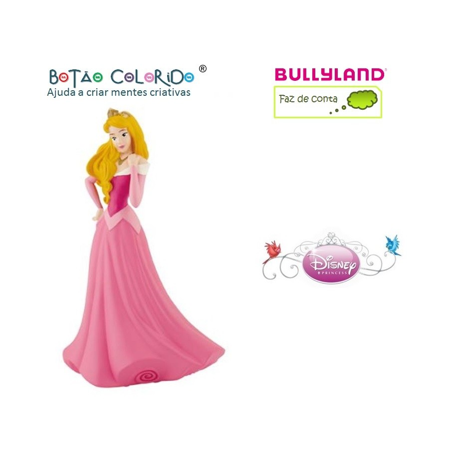 Princesa Aurora - Bela Adormecida - Botão Colorido