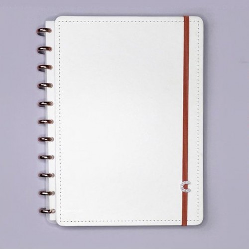 CADERNO INTELIGENTE ATOMA QUOTES - A4 BRANCO PAUTADO - PRETO-ATOMA